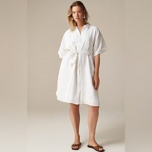 J. Crew Capitaine Shirt Dress in Linen
